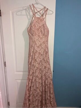 Blush Pink Lace dress / Gown